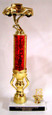 Shown With RP81884 Closed Hot Rod Figure, Red Column, 2013 Gold Trim, and Black Aluminum Engraving Plate With Gold Text