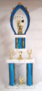 Shown With RP82995CL Poker Figure, FF314 Blue Backdrop, Blue Columns and 1st Place Gold Trim
