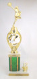 Shown With 8259 Cheer Figure, Green Column, 2012 Gold Trim, and Gold Aluminum Engraving Plates With Black Text