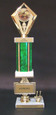 Shown With Green Column, 2011 Gold Trim, and Gold Aluminum Engraving Plates With Black Text
