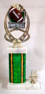 Shown With MF766 Meridian Football Figure, Green Column, and 14 Gold Base Trim