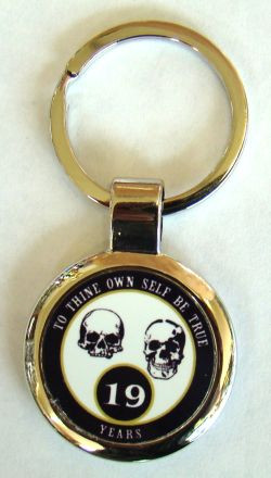 Alcoholics Anonymous Sobriety Key Chain Red - Daves Trophies