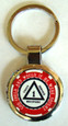 Alcoholics Anonymous Sobriety Key Chain Red