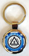 Alcoholics Anonymous Sobriety Key Chain Blue