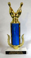Bowling Trophy with Generic Bowling Pin Figure (9.5") - Free Engraving
