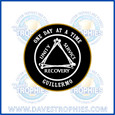 Custom Alcoholics Anonymous Gold Rope Edge Sobriety Coin
