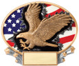 Explosion Ovals Eagle - Free Engraving