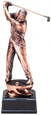 Copper Collection Golf Sculpture Large 11''