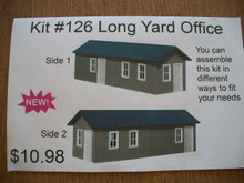 AM Models HO #127 Small Yard Office Plastic Kit 