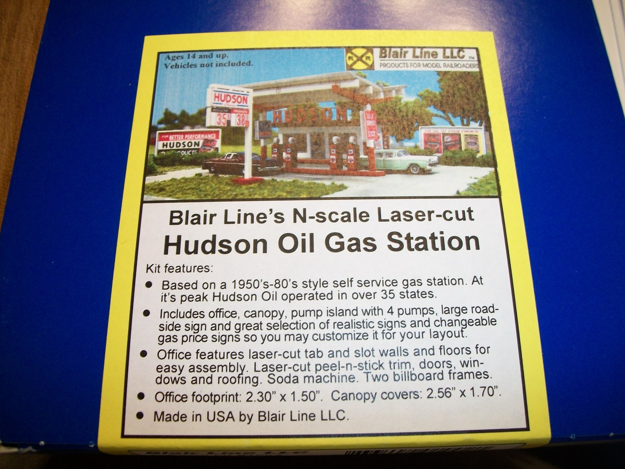 Blair Line N Scale Laser Kit Hudson Oil Gas Station #1002 - Bob the ...