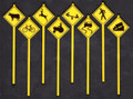 Tichy O Scale Warning Signs #2076  8 pack