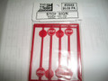 Tichy S Scale Modern Stop Sign  8 piece  #3542