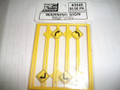 Tichy S Scale Road Path Warning  Signs   8 piece  #3548