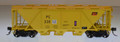 Bowser HO Scale H-30 Covered Hopper Penn Central MOW Yellow PC 33812