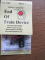Tomar  N Scale EOT End of Train device Kit RED Lens N-822