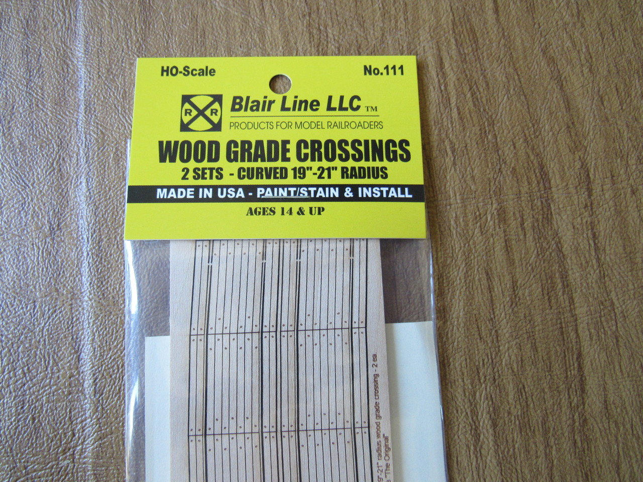 Details about   Blair Line HO #111 Curved Wood Grade Crossings 2 sets 21" Radius NEW 19" 