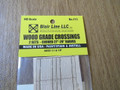 Blair Line HO Scale Laser-Cut 2-Lane Curved  Wood Grade Crossing  27-29" Radius #113
