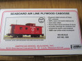AMB LaserKits HO Scale Seaboard Air Line SAL Wood Side Caboose Kit #860