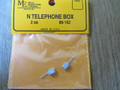MEC N Scale Detail Parts Telephone Box  2 piece Cast Metal