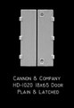 Cannon Hood Doors HD-1020  18x65 Plain and Latched Doors  (8)