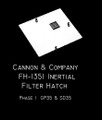 Cannon  Inertial filter Hatches FH-1351  '35' Line Dust Bin (2)