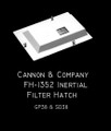 Cannon  Inertial filter Hatches FH-1352  GP/SD38 Dust Bin (2)