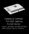 Cannon  Inertial filter Hatches FH-1353  SD40, SD40-2 Dust Bin (2)