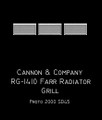 Cannon  Radiator Screens & Grilles RG-1410 Farr Grilles SP SD45s  (6)