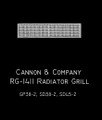 Cannon  Radiator Screens & Grilles RG-1411 GP/SD38-2 and SD45-2 Grilles  (4)
