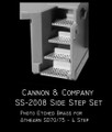 Cannon Etched Side Step Set  SS-2008 Athearn SD70-75 (4 step)