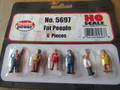 Model Power HO Painted Fat People 6 pieces  #5697