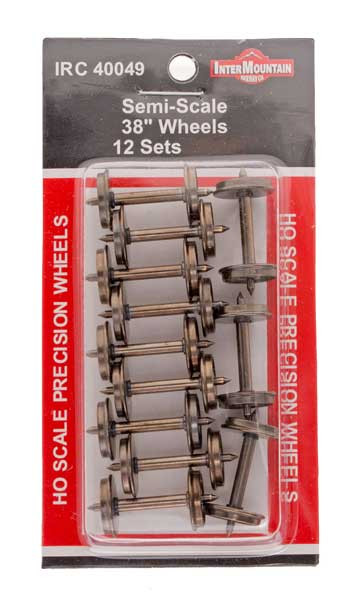 Intermountain HO Scale Semi-Scale Wheelsets 38" 12 pack - Bob the Train