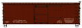 Accurail HO Scale 36' Double Sheath Wood Boxcar w/Steel Ends, Straight Underframe  Data Only Oxide