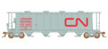 Rapido HO 3800 cf Covered Hoppers CN International Red CN 368459