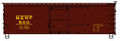  Accurail HO Scale 36' Double Sheath Wood Boxcar w/Steel Ends, Straight Underframe  Moorehead &  North Fork 500