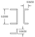 Cal-Scale HO Drop Grab Irons 0.012      20 pack