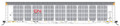 Intermountain HO Scale Bi-Level Autorack CN  NKCR 9250