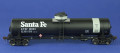  American Limited HO GATC Tank Car, ATSF #101133, Gray band diesel fuel service with 1970s Santa Fe logo lettering