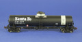 American Limited HO GATC Tank Car, ATSF #101155, Gray band diesel fuel service with 1970s Santa Fe logo lettering