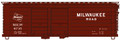 Accurail HO Scale 40ft Rib-Side Box Car MILWAUKEE ROAD MILW 6735