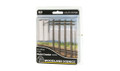 Woodland Scenics HO Scale Pre-Wired Poles Double Crossarms