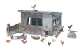  Woodland Scenics  Chicken Coop  HO Scale Kit