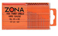  Zona Twist Drill set 37-151 20-pc Metric High Speed Twist Drill Set  37-151