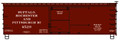 Accurail HO Scale 36ft Dbl Sheath Wood End Box Car Buffalo Rochester & Pittsburgh BR&P 4529