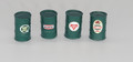 JL Innovative S Scale Custom Oil Barrels Pre-painted and labeled Green Gas Station #1312