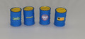 JL Innovative S Scale Custom Oil Barrels Pre-painted and labeled Blue Feed and Seed #1512