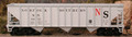 Bowser HO 70 ton 12 panel HoppersOriginal Norfolk Southern NS #8417