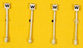 JL Innovative HO Scale Custom Right of Way  Signs (4) Whistle Sign Set