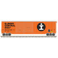 Atlas HO 50' POSTWAR DOUBLE DOOR BOX CAR ILLINOIS CENTRAL GULF #514309