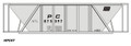 Rail Shop H30  Decal PC Penn Central Gray Car HO Scale